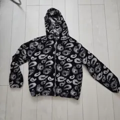 ZARA ペイズリー柄 フード付きジャケット M