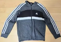 adidas ジャージ上下セット 140サイズ (ダークグレー)