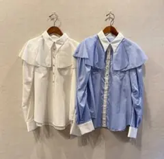 新品未使用タグ付き】CELFORD 長袖シャツ ブルー×ホワイトストライプ 