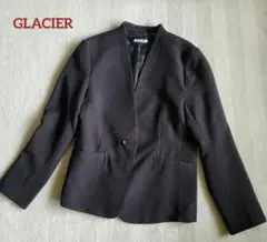 GLACIER 黒 ノーカラー ジャケット M