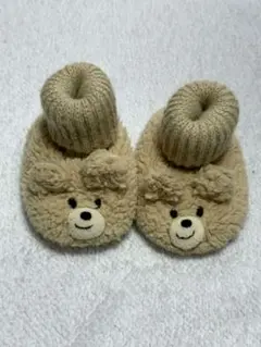 ミキハウス　ホットビスケット　もこくま顔ドン　ボアブーティ