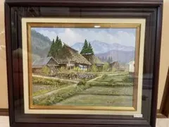 平山郁夫「薫風長谷寺」高級複製画 工芸画 額装 サイン・落款あり