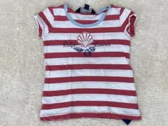 Ralph Lauren 赤白ストライプ Tシャツ 3/3T
