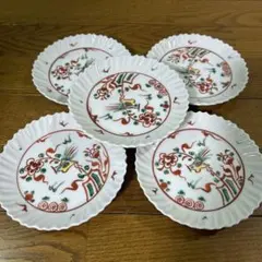 最終お値下げ‼️❣️美品　九谷焼き　変形皿 オードブル 赤絵 牡丹 image1-m.jpg