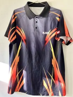 JUICジュウイック卓球 ユニフォームLサイズ 黒/オレンジ