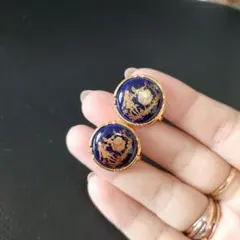 【最終値下げ】ネイビーブルーイヤリング