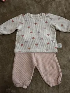 UNIQLOハート模様のパジャマセット 80 《おまけ付き》