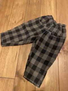 韓国服oatmealチェック柄パンツ Mサイズ冬物