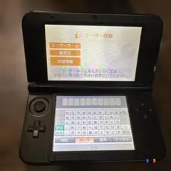 Nintendo 3DS LL 本体 ブルー×ブラック 初期化 動作確認済み