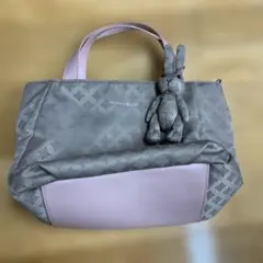 パトリックコックス　ミニトートバッグ　うさぎのチャーム付き