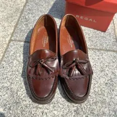 リーガル　ローファー　茶色　タッセル　メンズ　25.5ＥＥ