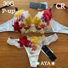 サルート 30 CR クリーム P-upブラ&ソング