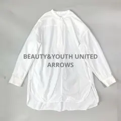 BEAUTY&YOUTH BY コットンタイプライター ワイド スキッパーシャツ