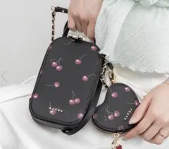 ♥RANDA チェリー ショルダーバッグ アイボリー さくらんぼ バッグ