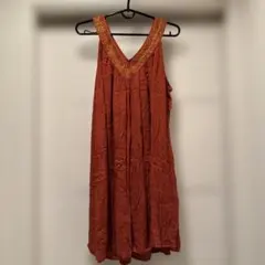 MALAIKA ノースリーブ 刺繍 レーヨン100% インド製のサムネイル