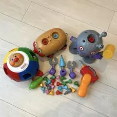 アンパンマン 知育おもちゃ まとめ売り 工具 型はめ ネジ回し