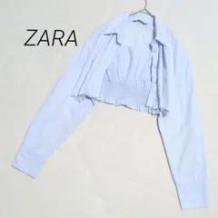 ZARA ザラ セットアップ クロップド丈 シャツ＆ビスチェ カットオフ M