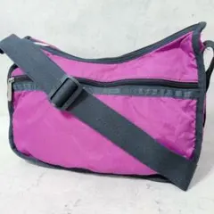 レスポートサック ナイロン ショルダーバッグ 紫 ピンク