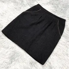 プロポーション　ラメ加工スカート　ポケット付き　ブラック　サイズ3のサムネイル