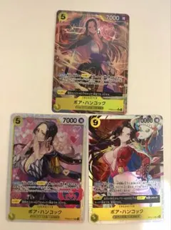 ワンピースカード　ボア・ハンコック SR SRパラレル3枚セット