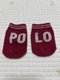 POLO baby 赤色 ベビー靴下