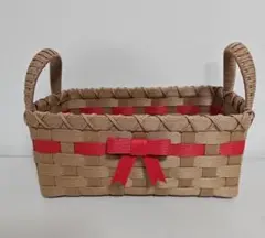 現品限り　エコクラフト　小物入れ　バスケット