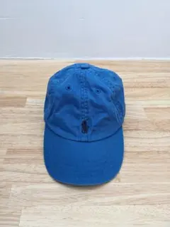 Ralph Lauren 青 キャップ POLOロゴ刺繍