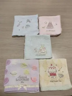 usedハンカチ　ジルバイジルスチュアート3枚ラデュレ1枚アフタヌーティーン1枚