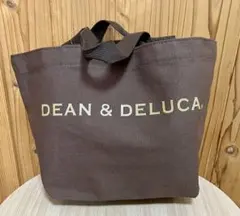 DEAN＆DELUCA♪レアロゴラメ入り 内ポケ付肩かけトートL ブラウンのサムネイル