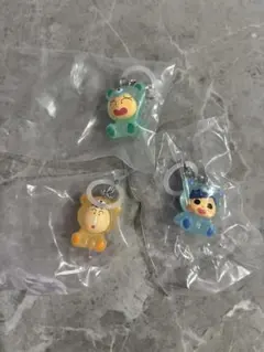 クレヨンしんちゃん みんなでくまパジャマ めじるしアクセサリー 3個セット