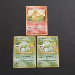 旧裏　ヒトカゲ　フシギダネ　● 第1弾拡張パック　3枚セット