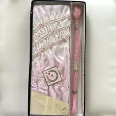 未使用　ピンク 帯揚げ 帯締め セット