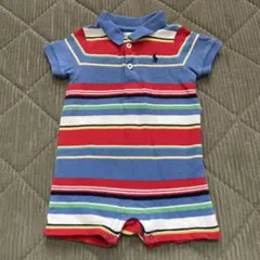 Ralph Lauren ストライプロンパース