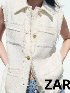 2025年最新】zara ツイード ベストの人気アイテム - メルカリ