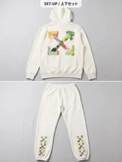 off-white パーカー　セットアップ