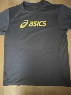 asics 黒 XL シャツ