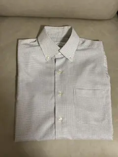 【green label relaxing】 黒チェック ワイシャツ(Sサイズ)