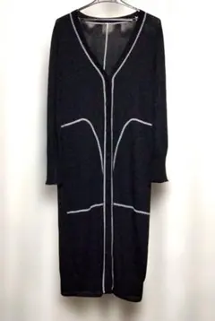 TOKUKO 1er VOL＊J ロング丈カーディガン　黒のサムネイル