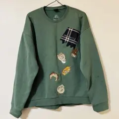 スカラー こぼれクマパン刺繍 裏起毛プルオーバー Mサイズのサムネイル