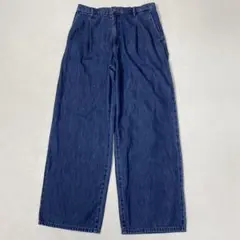 24SS UNIQLO レディース ドレープデニムタックパンツ XL