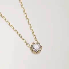 パティエラ K10 6本ツメ 一粒ダイヤモンドネックレス（0.1ct）のサムネイル