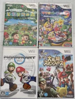 ⭐️24時間以内発送⭐️ Wiiソフトまとめ売り　4本セット　スマブラx マリカー
