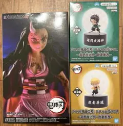 鬼滅の刃 竈門禰豆子 鬼化 フィギュア プチっと灯りマス 竈門炭治郎 我妻善逸