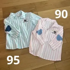 futafuta ☆長袖シャツ 90・95サイズ　＊2着セット