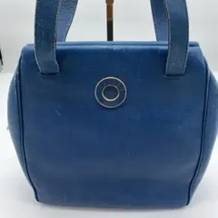 【超希少】　CELINE　セリーヌ　ハンドバッグ　サークルロゴ　M13　ブルー