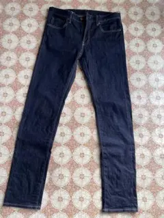 美品 ユニクロ セルビッチスリムフィットジーンズ 31 デニム 赤耳