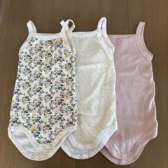 新品未使用　プチバトー　ベビー肌着　キャミソールボディ3枚セット74cm