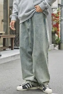 MONO-MART モノマート ワイド デニムパンツ デニム 男女兼用 М 新品