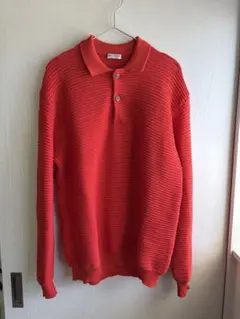 BEAUTY&YOUTH ニット ポロ(オレンジ)