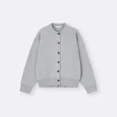 GU スウェットライクニットドルマンスリーブカーディガン